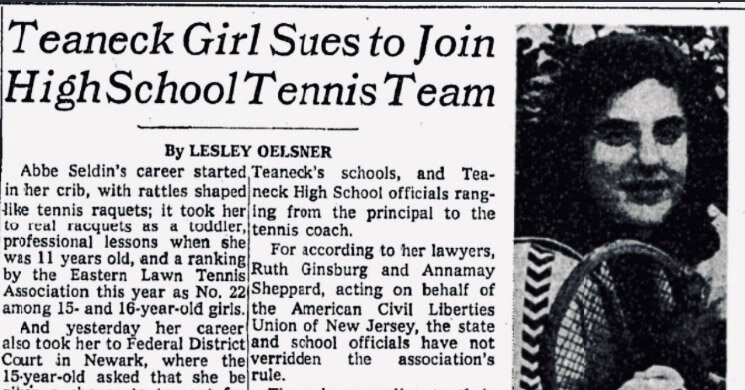 A Girl Wanted to Try Out for Boys Tennis. Ginsburg Helped Make it Happen.