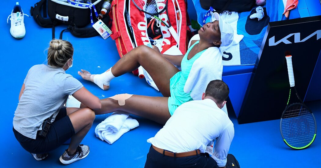 A Stumble, a Scream and Venus Williams Is Out at Australian Open